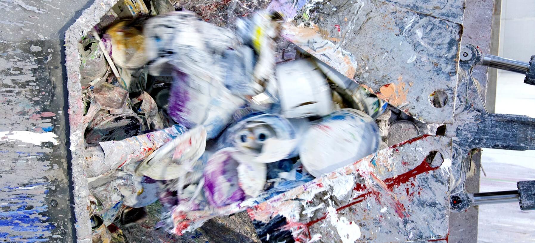 JOURNÉE MONDIALE DU RECYCLAGE – LE DÉCONDITIONNEUR D’ECODDS PERMET DE RECYCLER LES POTS DE PEINTURES ET D’ENDUITS DE MANIÈRE TOTALEMENT AUTOMATISÉE